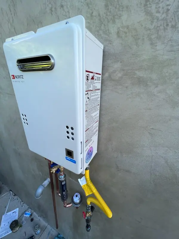 Tankless water heater installation for Eshbach homes